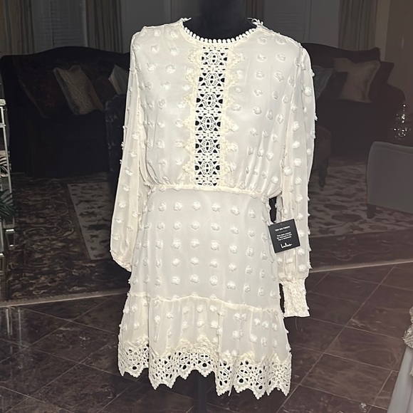 Current season LULUS Lust or Love cream ivory dress - Picture 4 of 8